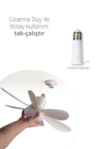 KİWİ 2IN1 KUMANDALI TAVAN VANTİLATÖR & AVİZE LAMBA