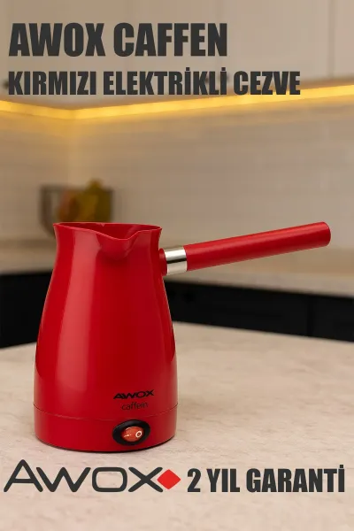 AWOX CAFFEN KIRMIZI ELEKTRİKLİ CEZVE