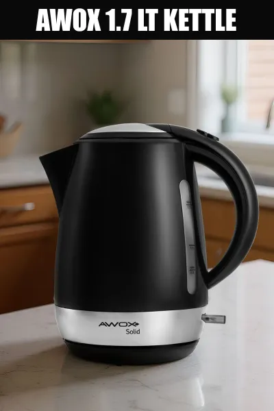 AWOX SİYAH SOLİD KETTLE SU ISITICISI