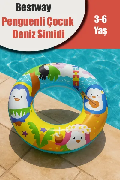 BESTWAY 36113 DESENLİ ÇOCUK DENİZ SİMİDİ