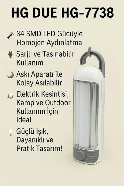 💡HG LED ŞARJLI IŞILDAK FENER