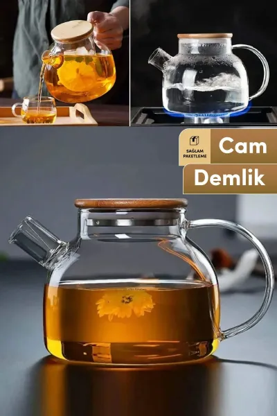 İBİCO 1000 ML CAM DEMLİK