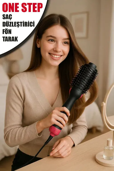 💁ONE STEP SAÇ DÜZLEŞTİRİCİ FÖN TARAK