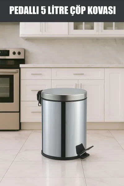 PEDALLI 5LT METAL ÇÖP KOVASI