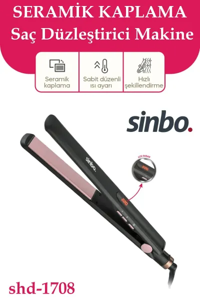 SİNBO SHD-1708 SAÇ DÜZLEŞTİRİCİ MAKİNE