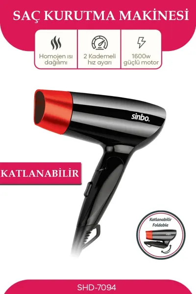SİNBO SHD-7097 KATLANABİLİR SAÇ KURUTMA MAKİNESİ