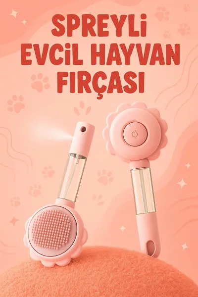 🐾SPREYLİ EVCİL HAYVAN FIRÇASI