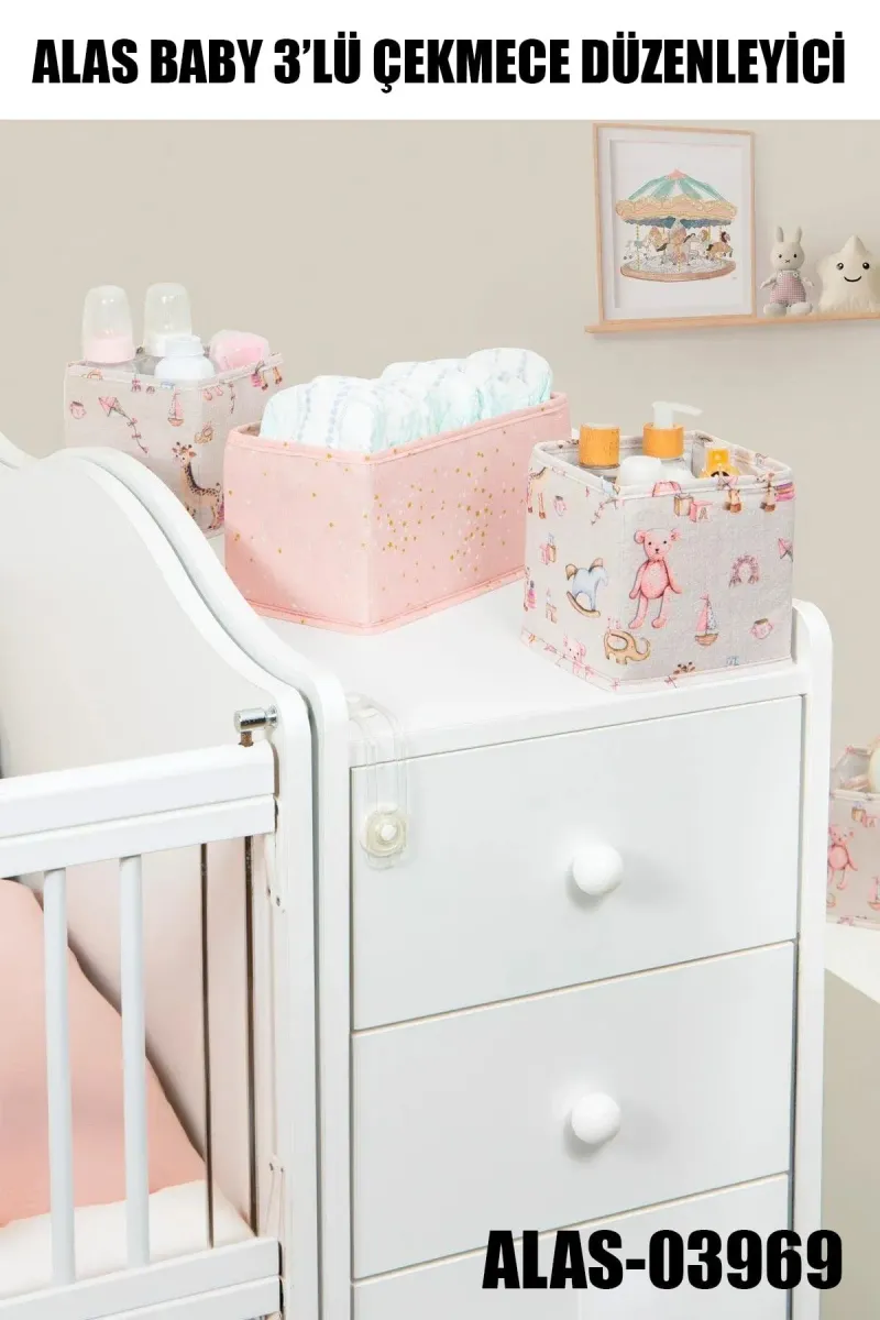ALAS-03969 BABY 3 LÜ ÇEKMECE DÜZENLEYİCİ - dibidip 