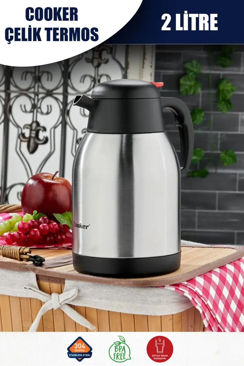 COOKER 2 LT ÇELİK TERMOS