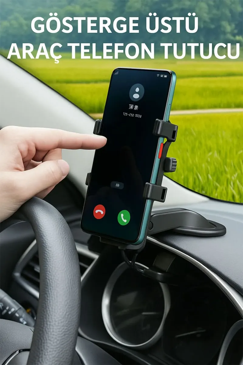 📱GÖSTERGE ÜSTÜ ARAÇ TELEFON TUTUCU - dibidip