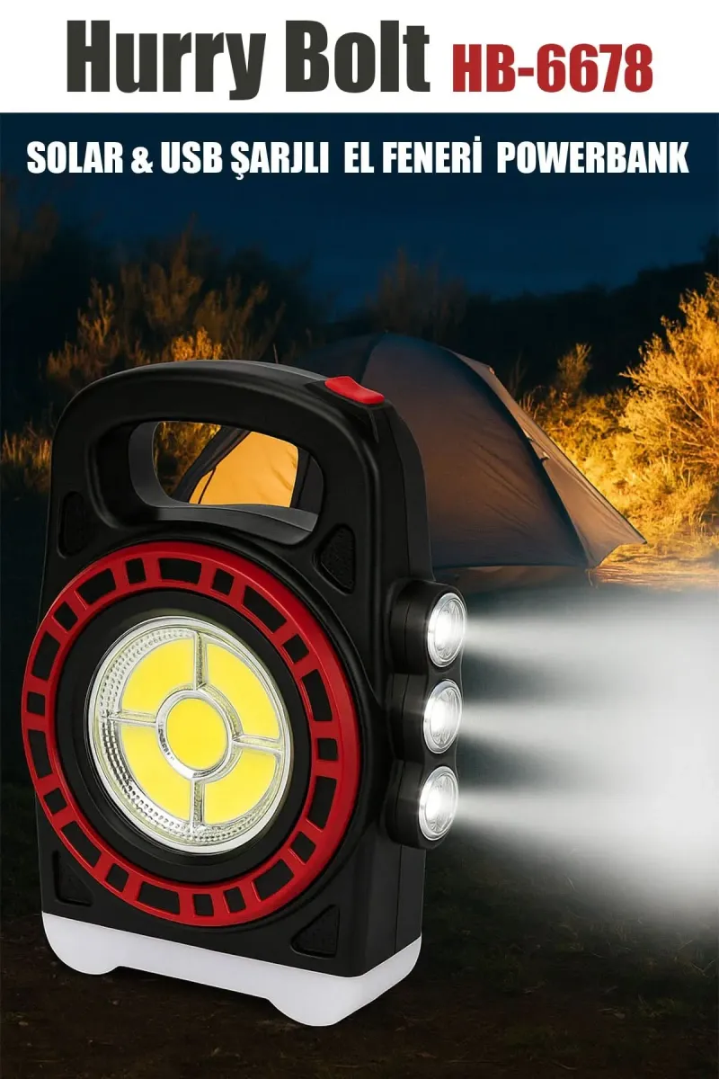 🔦HURRY BOLT EL FENERİ VE POWERBANK - dibidip