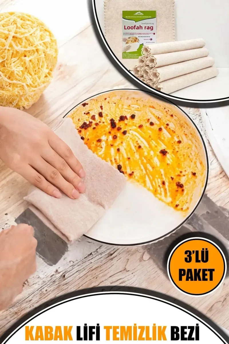 🧽KABAK LİFİ TEMİZLİK BEZİ - dibidip 