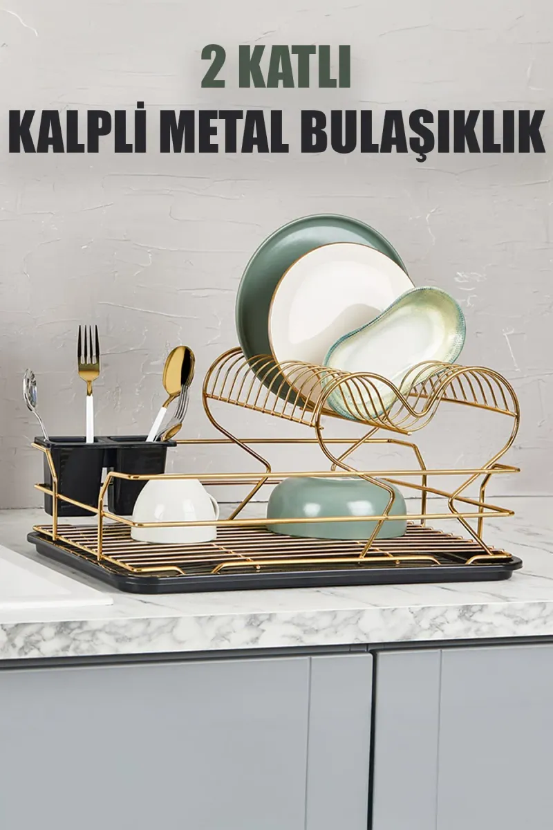 LALEZAR GOLD KALPLİ METAL BULAŞIKLIK
