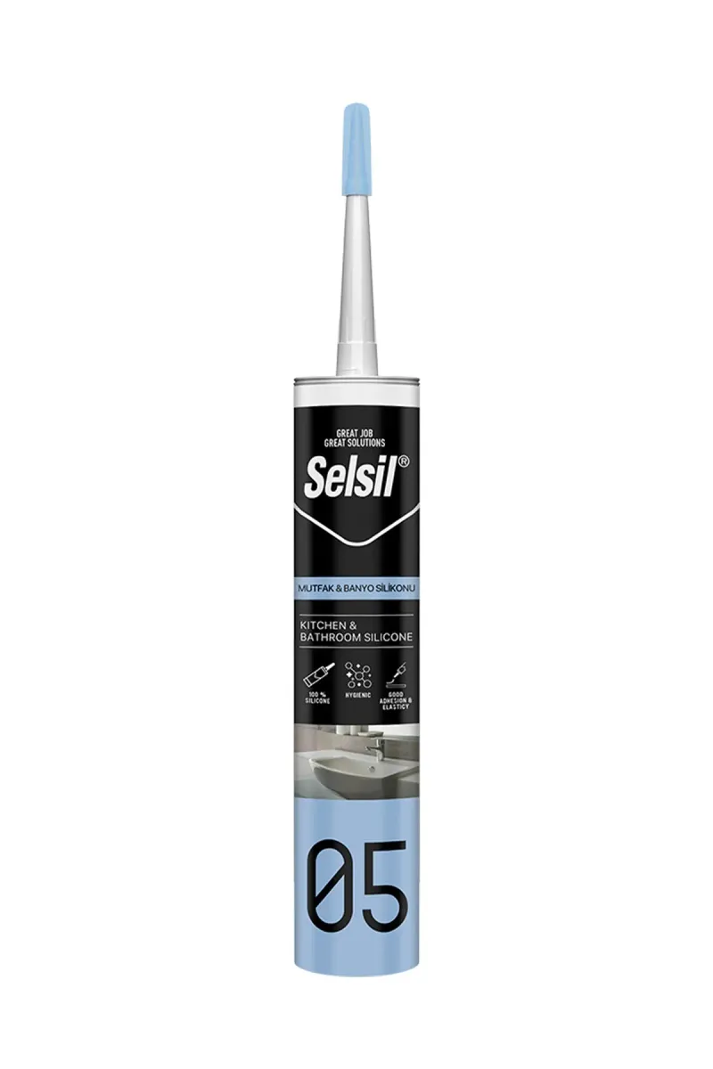 🛁SELSİL 05 ŞEFFAF MUTFAK BANYO SİLİKONU