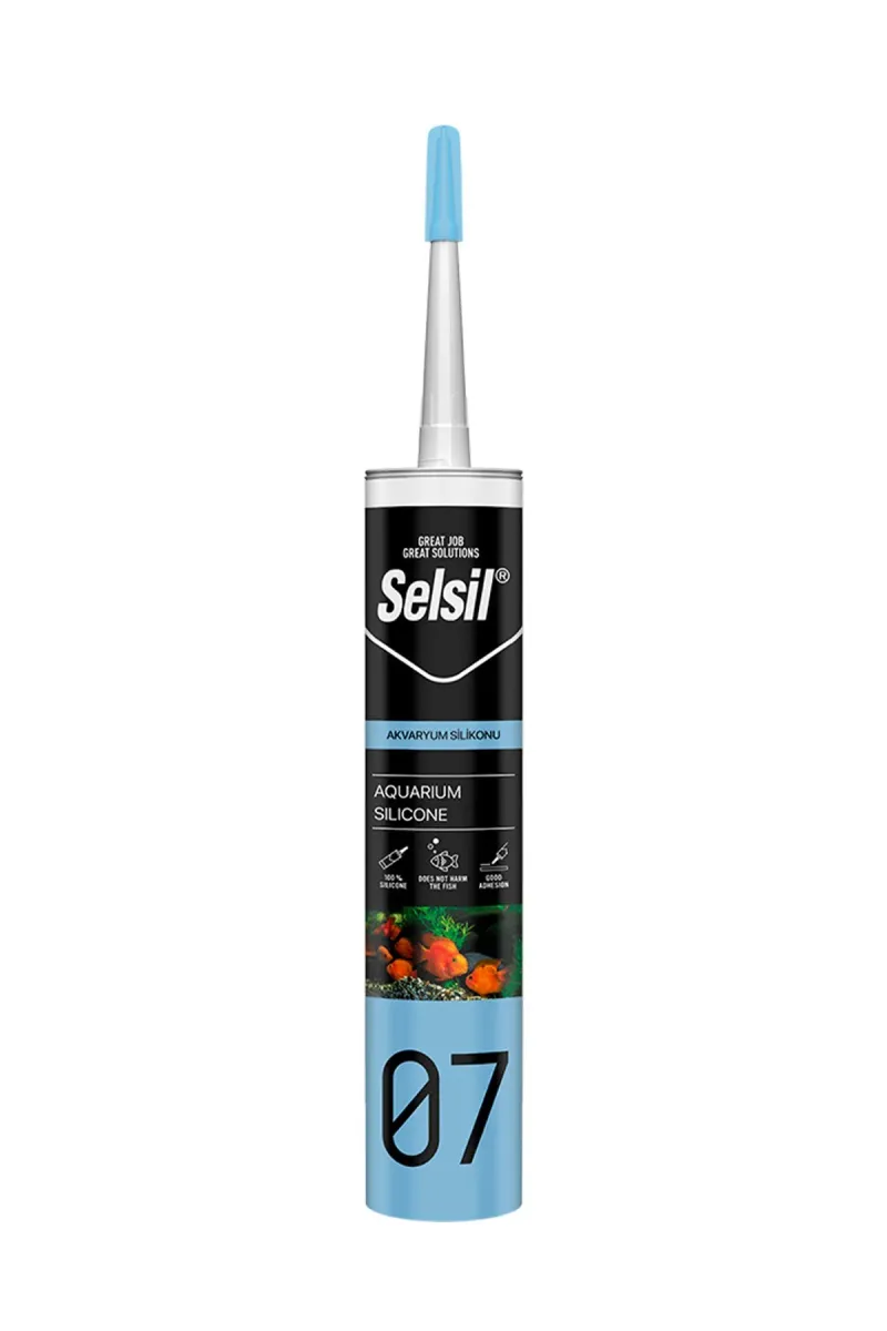 💧SELSİL 07 ŞEFFAF AKVARYUM SİLİKONU