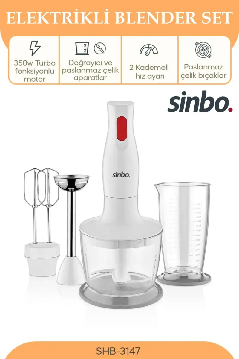 SİNBO SHB-3147 BLENDER SET - dibidip