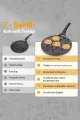7 BÖLMELİ EMOJİLİ DÖKÜM PANKEK TAVA