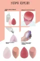 💖8 Lİ STANDLI PEMBE MAKYAJ SÜNGER SETİ - dibidip 