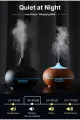 AHŞAP DESENLİ 500ML FİŞ ŞARJLI & KUMANDALI & LED IŞIKLI HAVA NEMLENDİRİCİ