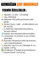 🍵ARMAĞAN 120 BARDALIK ELEKTRİKLİ SEMAVER - dibidip 
