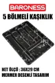 🖤BARONESS MERMER DESENLİ 5 BÖLMELİ KAŞIKLIK - dibidip 