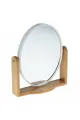 İBİCO İ15-022 OVAL AHŞAP BAMBU AYAKLI MAKYAJ AYNASI