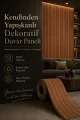 Kendinden Yapışkanlı Isı Ses Yalıtımlı 3D Ahşap Dokulu Duvar Paneli 30x275 cm-0,85 m²