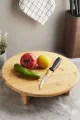 PABLITO YUVARLAK AYAKLI BAMBU AHŞAP KESİM PANOSU