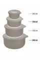 QLUX L-00989 BOWL KAPAKLI SAKLAMA KABI SETİ