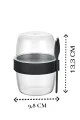 QLUX L-00978 BOMONTİ 2 BÖLMELİ BOWL YOĞURT KABI