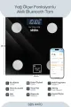 SİNBO SBS-4470 SİYAH YAĞ ÖLÇER AKILLI BLUETOOTH CAM BASKÜL