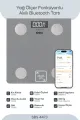 SİNBO SBS-4473 GRİ YAĞ ÖLÇER AKILLI BLUETOOTH CAM BASKÜL