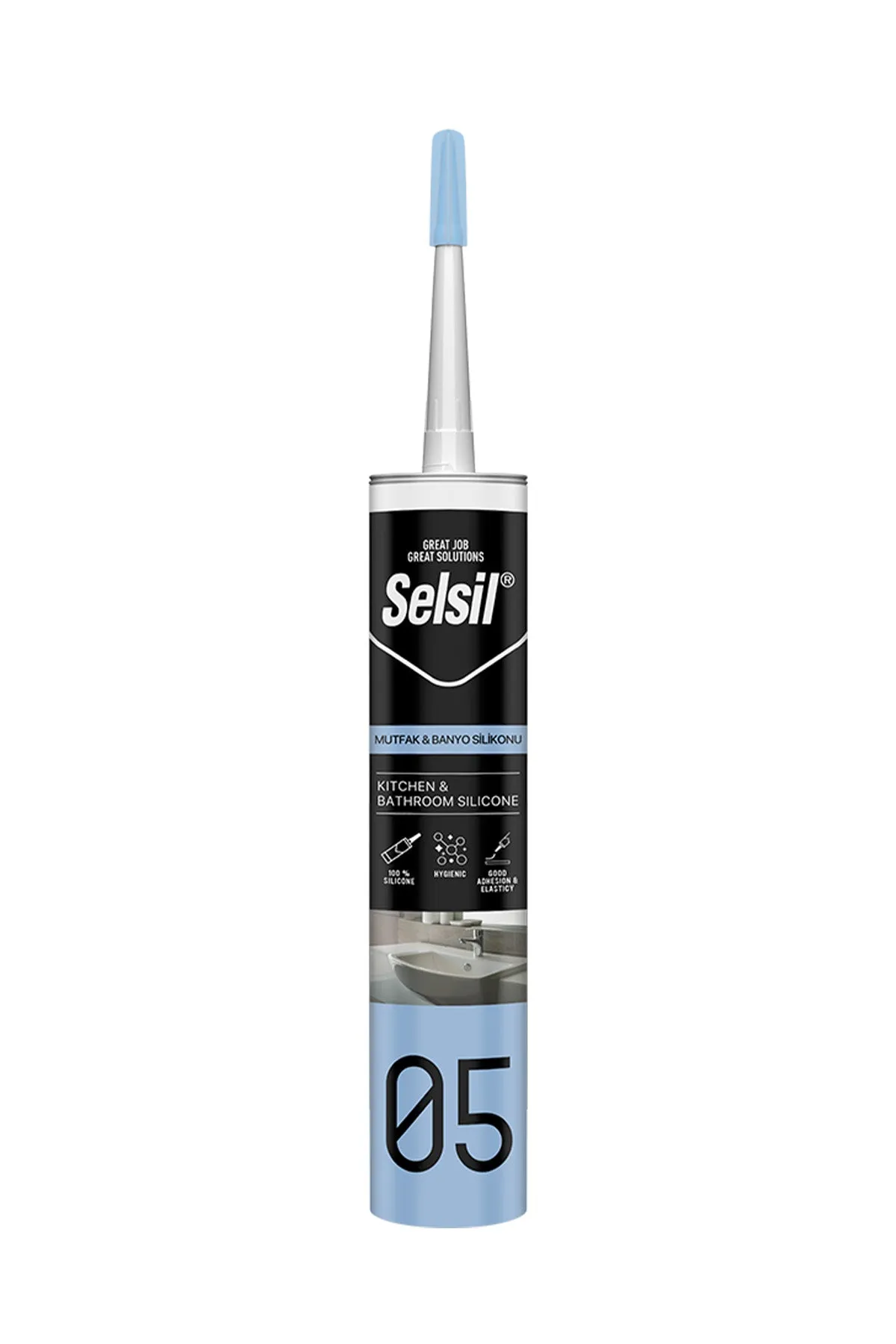 🛁SELSİL 05 ŞEFFAF MUTFAK BANYO SİLİKONU