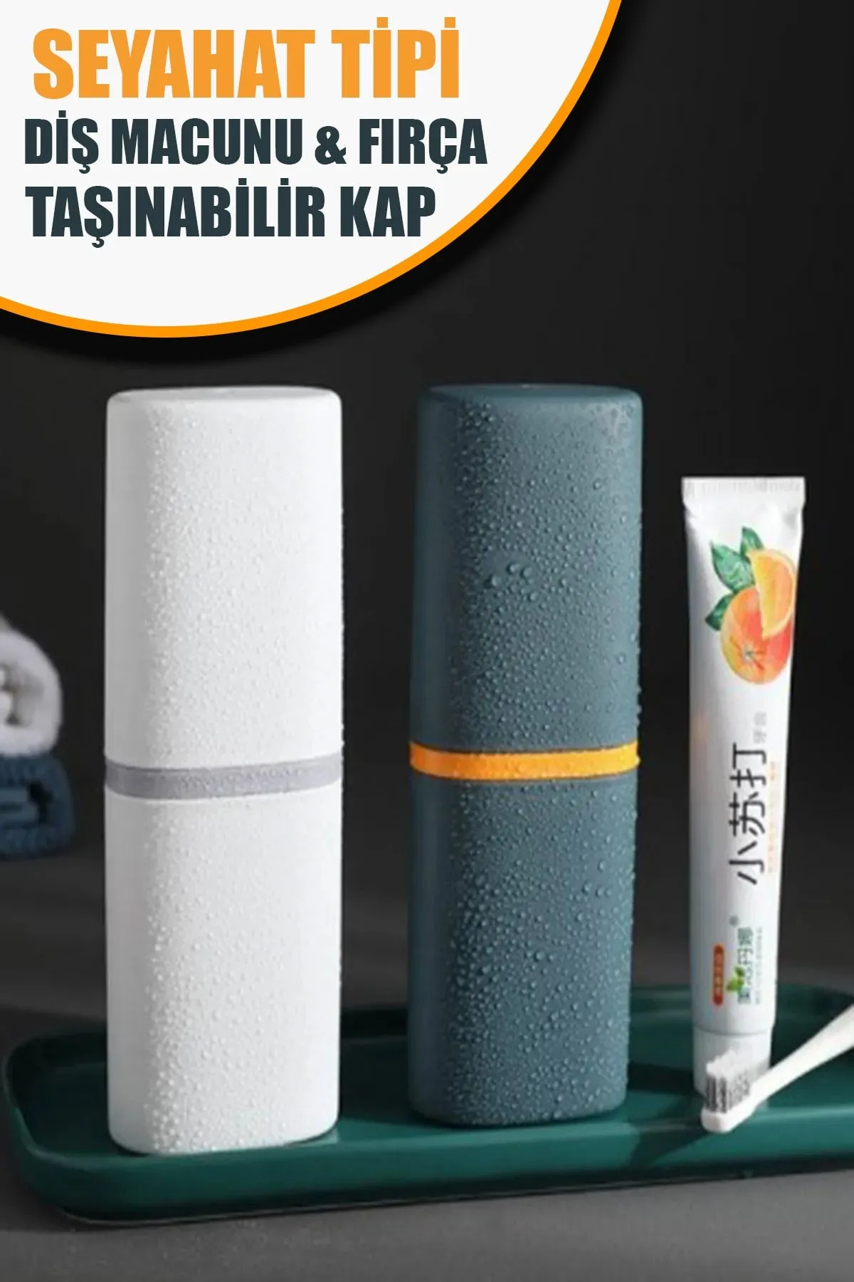 ✈️SEYAHAT TİPİ DİŞ MACUN VE FIRÇA KABI