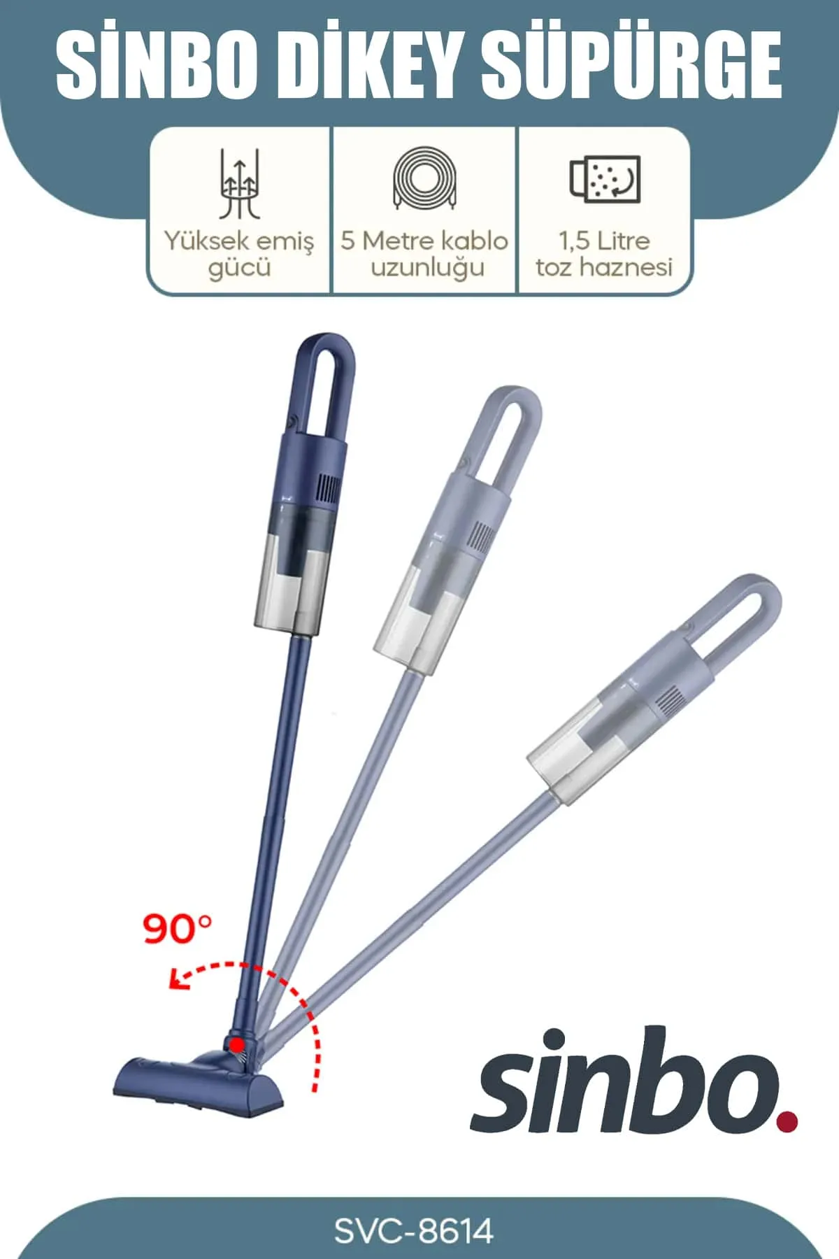 SİNBO SVC-8614 DİKEY SÜPÜRGE