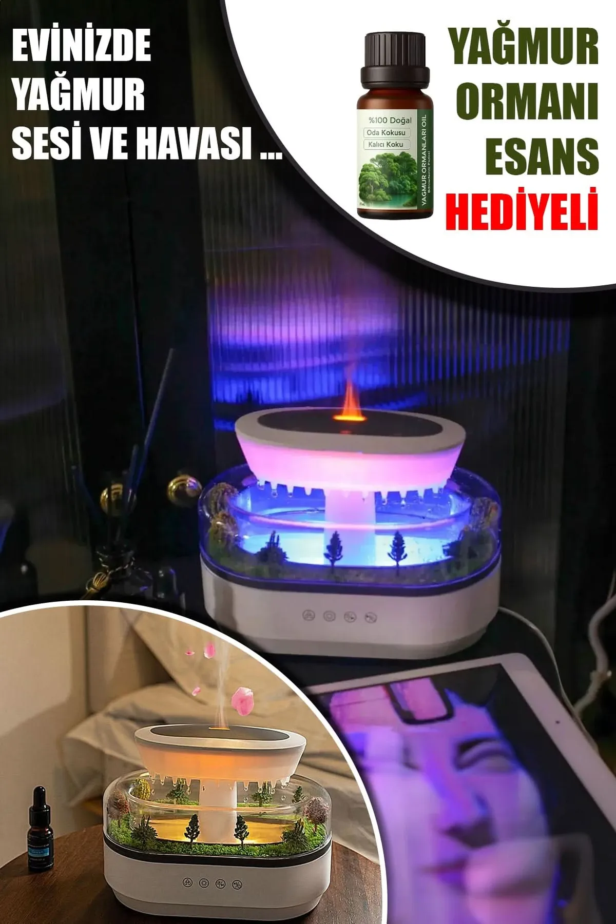 🌿YAĞMUR ORMANI HAVA NEMLENDİRİCİ